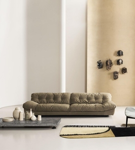 ชุดโซฟากำมะหยี่หรูหราทันสมัยสไตล์ยุโรปสำหรับห้องนั่งเล่นหรืออพาร์ทเมนต์หรูหราทันสมัย - Product Image 2