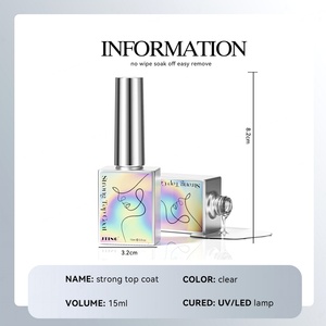 JTING Gel de finition haute durabilité, non-jaunissant, résistant à l'usure, sans HEMA, sans résidu, effet diamant brillant - Product Image 2