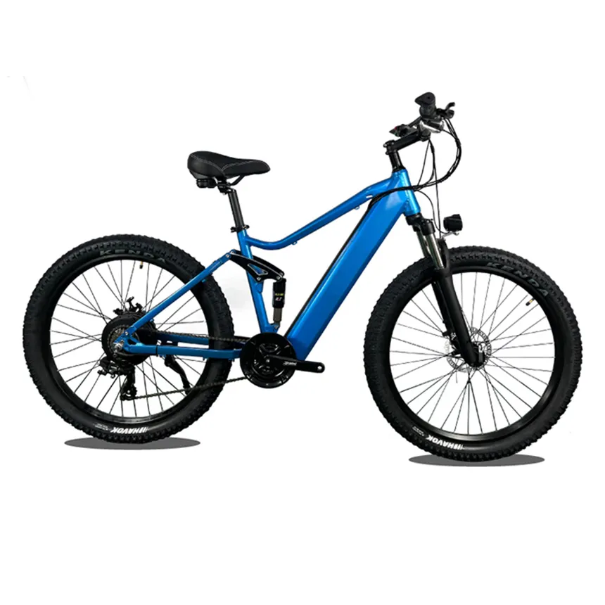 750W 48V 10.4AH Bateria De Lítio 7 Velocidade ZOOM Disc Break Bicicleta Elétrica City Road Mountain Suspensão Completa 27.5 Fibra De Carbono eBike