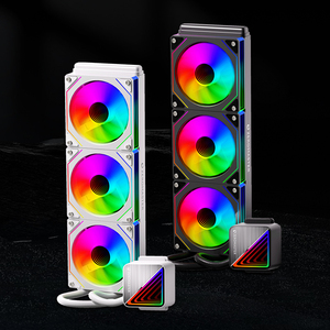 Refroidisseur liquide CPU blanc 240 mm ARGB AIO, <span class=keywords><strong>radiateur</strong></span> <span class=keywords><strong>de</strong></span> refroidissement par eau <span class=keywords><strong>pour</strong></span> PC Intel AMD OEM - Product Image 3