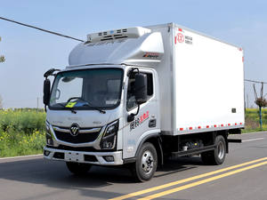 ไฟ16-18CBM รถบรรทุกติดตู้เย็นแบบเกียร์ธรรมดา Foton 4x2สำหรับอาหารผักน้ำมันดีเซลแบบใหม่ - Product Image 3