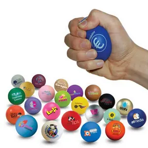 Bolas de juguete promocionales logotipo personalizado apretar PU bola anti-TRESS