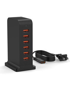 Station de charge USB multi-ports 6 ports 50W pour plusieurs appareils iPhone - Product Image 1