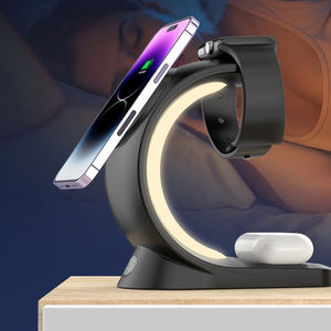 Support magnétique pour <span class=keywords><strong>chargeur</strong></span> de téléphone portable 3 en 1 Support magnétique pour <span class=keywords><strong>chargeur</strong></span> sans fil pour iPhone 14 13 <span class=keywords><strong>Pro</strong></span> Max - Product Image 1