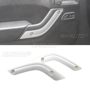 For Jeep JK Wrangler 2007-2017 Car <b>Interior</b> Door Handle Decorative Strip Body Kit Car <b>Accessories</b> - Product Image 2