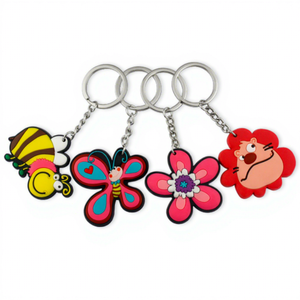 Manufacturer Oem Wholesale Custom Made Cheap 3d Soft Cartoon Anime Pvc Rubber Keychain