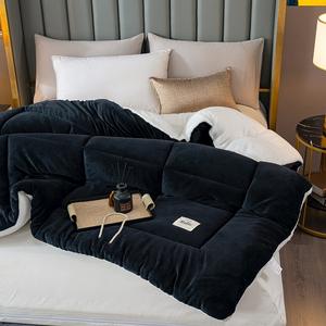 Canapé-lit moderne épais gris laine d'agneau <span class=keywords><strong>hiver</strong></span> cachemire <span class=keywords><strong>couette</strong></span> pour hôtel cinq étoiles chambre <span class=keywords><strong>double</strong></span> <span class=keywords><strong>hiver</strong></span> lit <span class=keywords><strong>couette</strong></span> - Product Image 2