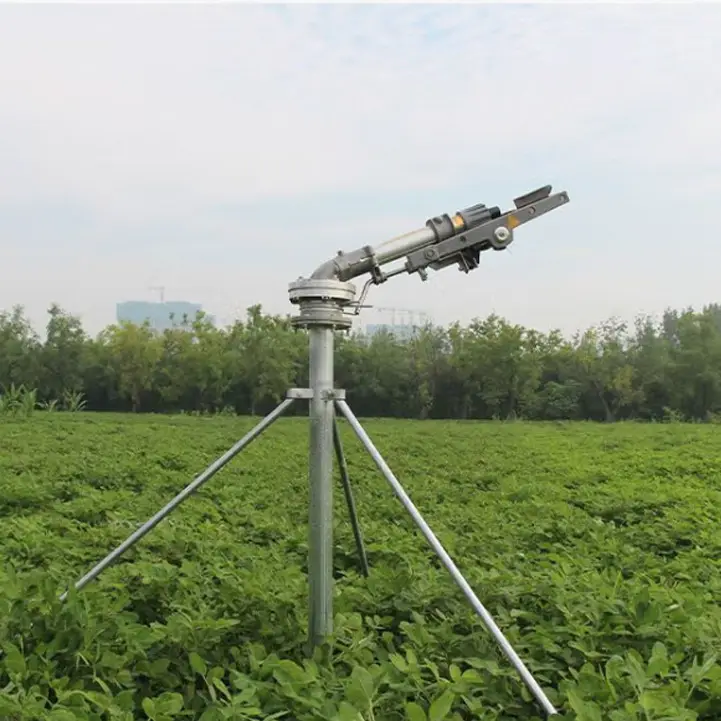 Sistema de irrigação de metal, venda quente, spray de chuva, sistema de irrigação agrícola, aspersor de água, 120m, pistola de chuva