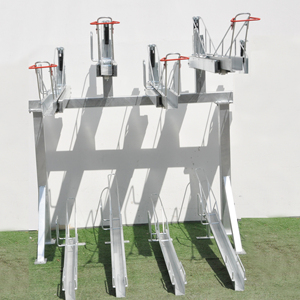 Portabiciclette su misura <span class=keywords><strong>a</strong></span> due piani con ciclo zincato <span class=keywords><strong>a</strong></span> due piani portabiciclette Multiple portabiciclette/telaio per biciclette - Product Image 4