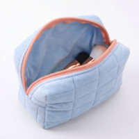 Trousse de Maquillage 2026, Grande Capacité, Matelassée, Douce, pour Voyage, avec Fermeture Éclair Métallique