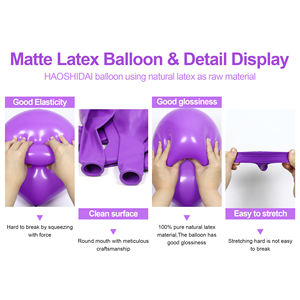Globos de Helio Metálicos de Látex Ecológicos y Biodegradables de Alta Calidad de 5, 9, <span class=keywords><strong>10</strong></span>, 12 y 18 Pulgadas para Decoraciones Navideñas y Festivas - Product Image 2