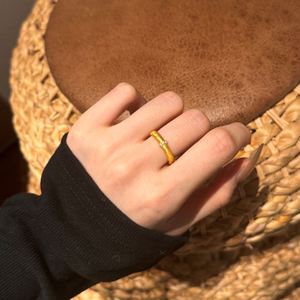 Dylam <b>Dainty</b> Charm Fine Jewelry Rhodium 18K Gold Plated Brushed Surface S925 Silver 5A Zirconia Women Daily Wear Fashion <b>Rings</b> - Product Image 4