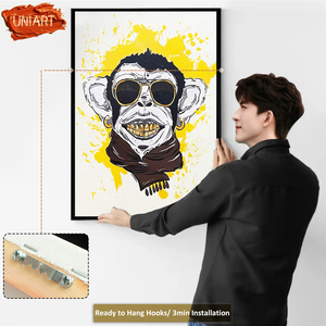 UNIART <span class=keywords><strong>surrealismo</strong></span> moda scimmia tela acrilica pittura a olio opera d'<span class=keywords><strong>arte</strong></span> pura creazione fatta a mano surreale pittura a olio galleria <span class=keywords><strong>arte</strong></span> - Product Image 4