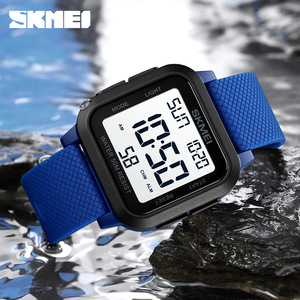 <span class=keywords><strong>Reloj</strong></span> Skmei 1894 para Hombre, con Luz EL, <span class=keywords><strong>Cuenta</strong></span> Regresiva, Esfera Cuadrada, Estilo Ejecutivo, Correa de PU, Resistente al Agua, Electrónico, Moderno - Product Image 5