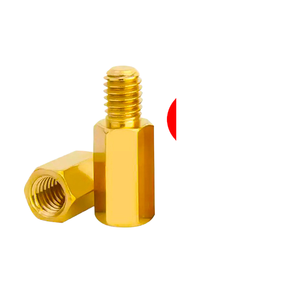 Colonne hexagonale en cuivre à passage unique, support à tête unique pour vis de connexion de la carte mère du boîtier d'ordinateur, goujon - Product Image 1