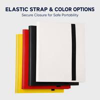 Carpeta Premium para Tarjetas con 4 Bolsillos, 20 Hojas, Capacidad para 360 Tarjetas, Álbum Coleccionable de Tarjetas Intercambiables de PP Impermeable, Personalizable con Marca