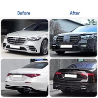 Kit carrosserie PP ABS S63 AMG Conversion B Style, pare-chocs avant/arrière, diffuseur, échappement, Mercedes W223 2021-2023, ajustement universel, garantie 1 an