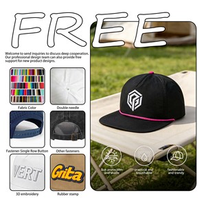 Multi Color Vintage Custom Hip-hop Embroidered Blank Corduroy 6 Panel Snapback Dad <b>Hat</b> Baseball Cap - Product Image 2