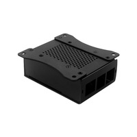 Yüksek kalite özel Logo alüminyum Metal ahududu Pi 4 Model B Fan soğutma sistemi ile 4gb 8GB durumda anodize yüzey işleme