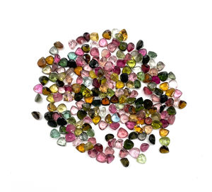 Pierres précieuses en vrac de 4mm en tourmaline naturelle taillée en coeur pour la fabrication de bijoux Fournitures de haute qualité - Product Image 2