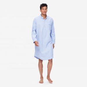 <span class=keywords><strong>Camicia</strong></span> da <span class=keywords><strong>notte</strong></span> da <span class=keywords><strong>uomo</strong></span> in cotone organico Eco Friendly abbigliamento da salotto da <span class=keywords><strong>uomo</strong></span> a manica lunga sostenibile - Product Image 3