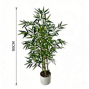 Planta artificial de bambú en maceta, bonsái artificial de bambú, bambú - Product Image 2
