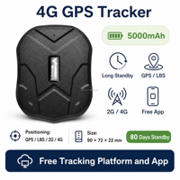 Traceur GPS 2G 4G en temps réel Winnes TK905 avec longue autonomie de batterie, dispositif de suivi GPS magnétique anti-perte pour voiture, pour la gestion de flotte