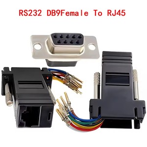 DB9 VGA15 DB25 macho/hembra a RJ45 9 15 25 PIN RS232 VGA adaptador de puerto serie conectores extensor a convertidor extendido <span class=keywords><strong>Ethernet</strong></span> - Product Image 3
