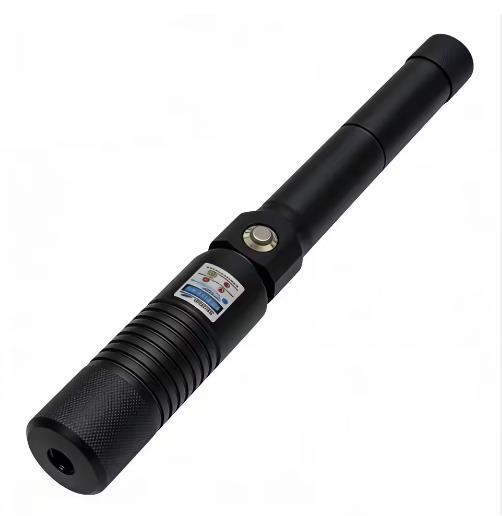 XPL-BL960LB1000 Rechargeable 16340 Battery Aluminum Alloy Gatling-shape 450nm Blue Laser Pointer 1mW Power 1-5km Range for