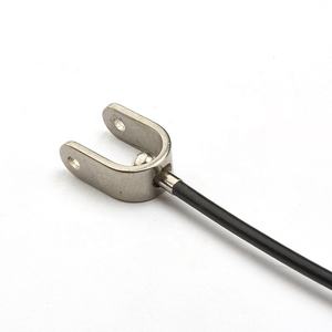 سلك مغلف بالنايلون الأسود 4.0 مم مع طرف على شكل حرف U للاستخدام في صالات الألعاب الرياضية، وصلة شوكة على شكل حرف U لكابلات الجيم - Product Image 5