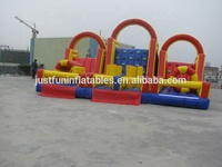 3 pièces géant adulte extérieur arrière-cour gonflable course d'obstacles défi fête location à vendre