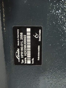 ปั๊มควบคุมอัตโนมัติแบบวงจรเปิด รุ่น Linde <span class=keywords><strong>HPR</strong></span> HPR055 HPR075 HPR105 HPR135 HPR165 HPR210 HPR280 ซีรีส์ สำหรับการทำงานแบบวงจรเปิด รุ่น HPR160D-01R 2554 - Product Image 2