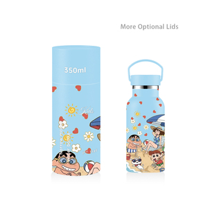 Botella de Agua Infantil de Acero Inoxidable Térmica con Asa, Precio de Fábrica, OEM, Antideslizante, Opción de Múltiples Tapas para Camping - Product Image 1