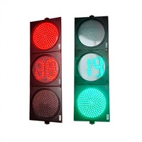 Feux de signalisation routière LED à écran complet alimentés par la réseau électrique, avec minuteur de compte à rebours pour les croisements, signalisation de sécurité routière et de guidage des piétons