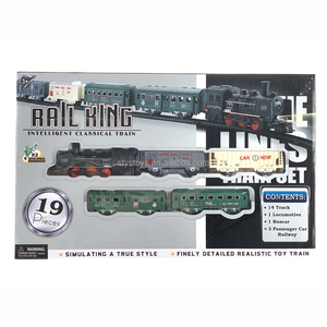 19 Uds. Conjunto de modelo de tren clásico ensamblado simulación de coche de riel eléctrico juguetes para niños - Product Image 3