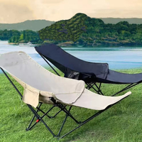 Chaise de camping pliable d'extérieur en fer Oxford durable et légère, réglable et inclinable, pour la plage, la pêche, la randonnée, les voyages et les pique-niques