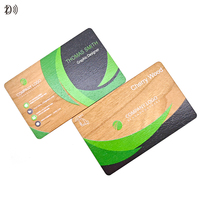 Personalisierte NFC-Holzkarte 213/215/216 mit Lasergravur – RFID-Holz-Hotel-Schlüsselkarte, Bambus-Visitenkarte