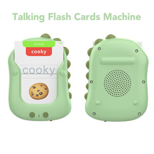 336 단어 재사용 가능한 글쓰기 그림 그리기 말하기 플래시 카드 기계 몬테소리 포켓 언어 치료 장난감 유아용 - Product Image 2