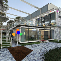 Direct Fabricant Luxe Eco E7 Modèle Apple Capsule-Maison Hôtel 2 Chambres Commerce Capsule Maison Maisons Espace Commercial Cabine