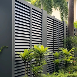 Panneaux de clôture horizontaux en alliage d'aluminium pour jardin, <span class=keywords><strong>balcon</strong></span> extérieur, cour, <span class=keywords><strong>palissade</strong></span> de jardinage pour l'intimité - Product Image 1
