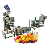 Turnkey fabriek voor de productie van fruitsap, inclusief machines voor het persen van vers fruit