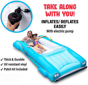 Flotador inflable de la piscina del coche convertible gigante de la venta caliente, paseo del flotador de la piscina de 105 "x 59" x 19,5 "en - Product Image 3