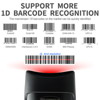 Lector de Códigos de Barras Inalámbrico Xincode, Escáner de Inventario, Lector de Códigos de Barras USB, Escáner Láser 1D, Pistola Escaneadora X-9200