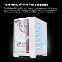 Gabinete de PC para Juegos Zeromaster OEM Micro ATX, Torre Media, Vidrio Templado, Plástico, Alto Flujo de Aire, ARGB, con Fuente de Alimentación