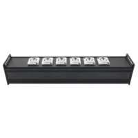 Prise Powercon industrielle en métal bleu 20A 1 entrée gris 20A sortie vers 10A 4 6 sorties grises pour équipement audio d'éclairage de scène