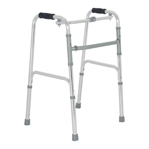 <span class=keywords><strong>Andador</strong></span> Ortopédico Plegable Ligero de Aluminio <span class=keywords><strong>para</strong></span> <span class=keywords><strong>Adultos</strong></span>, con Capacidad de 120 kg y Marco Plateado Brillante/Plateado Mate - Product Image 1