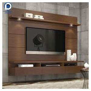 Nouveau modèle minimaliste meuble TV laque mélamine bois <span class=keywords><strong>placage</strong></span> moderne salon personnalisé meuble TV unité murale - Product Image 6