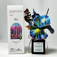 Nouvelles fleurs artificielles décoratives sans flamme, parfumées, en forme d'iris, en matériau EVA, fleurs au toucher réel, décoration de table à domicile