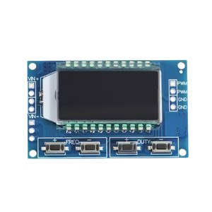 บอร์ดสร้างสัญญาณ PWM 1Hz-150Hz แผงวงจรความถี่พัลส์ปรับได้โมดูลจอแสดงผล LCD 3.3V-30V 1Hz-150Hz - Product Image 2