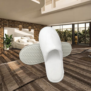 Chaussons en velours avec logo, articles de toilette <span class=keywords><strong>éco</strong></span>logiques pour hôtel, articles de toilette blancs, caractéristiques douces pour les clients - Product Image 3